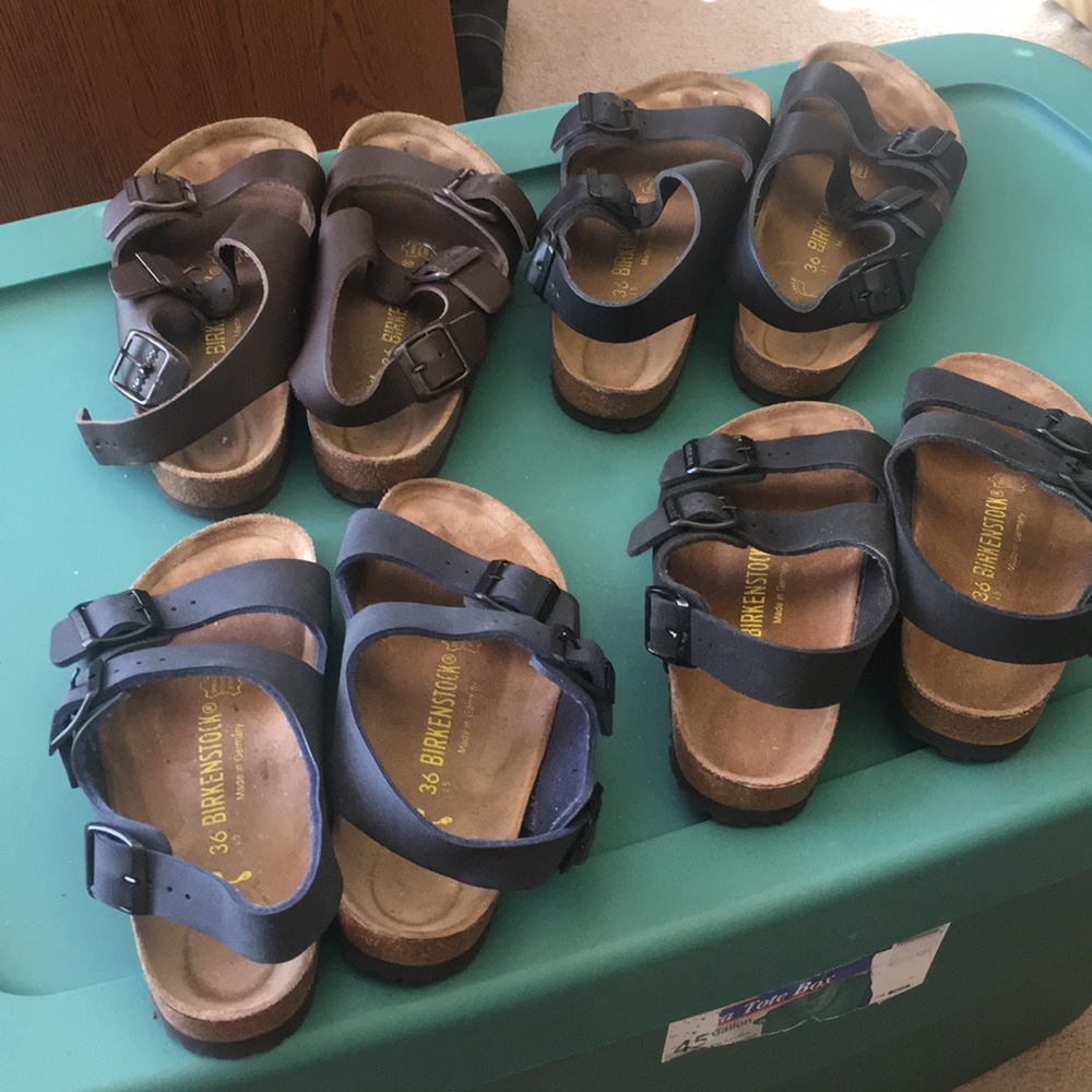 Birkenstock Sandals with backstrap.